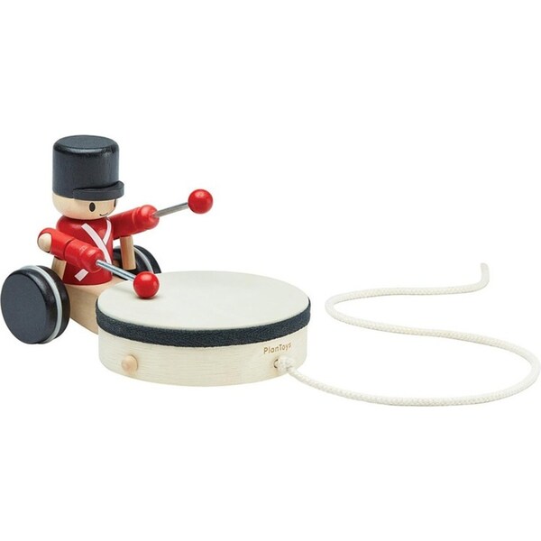 Plan Toys Pull-Along Drummer Kids/Childrens Interactive Play Toy Playset 12M+