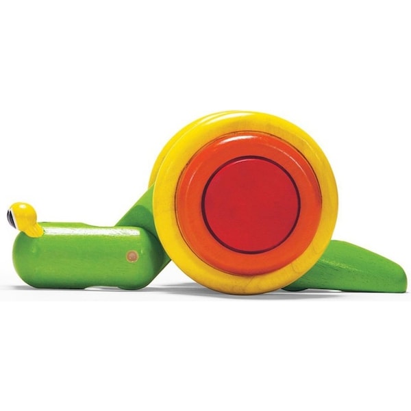 Plan Toys Pull-Along Snail Kids/Childrens Interactive Play Fun Toy Playset 12M+
