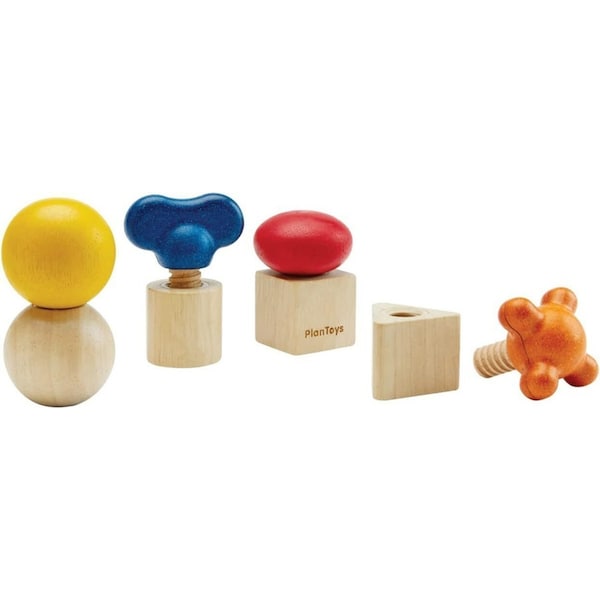 Plan Toys Nuts & Bolts Kids/Childrens Interactive Play Sensory Toy Playset 2+