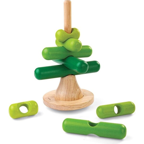Plan Toys Stacking Tree Kids/Childrens Interactive Play Sensory Toy Playset 2+
