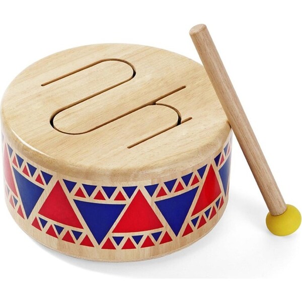 Plan Toys Solid Drum Kids/Childrens Interactive Play Musical Toy Playset 12M+
