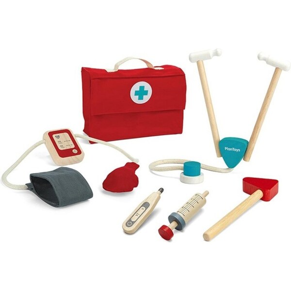 Plan Toys Doctor Set Kids/Childrens Interactive Play Fun Pretend Toy Playset 3+
