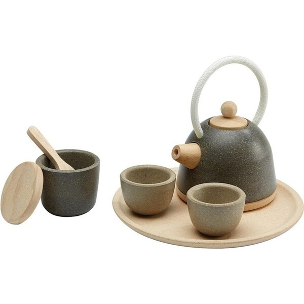 Plan Toys Oriental Tea Set Kids/Childrens Interactive Play Fun Toy Playset 3+