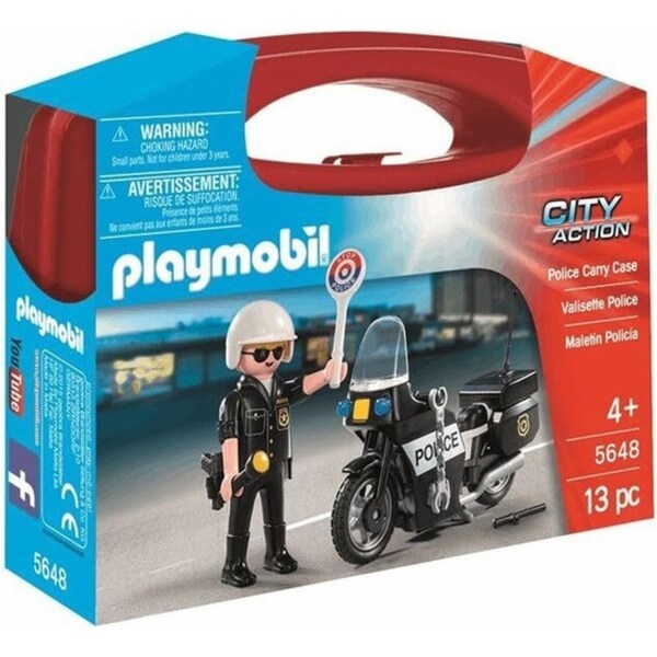 Playmobil Police Carry Case Kids/Childrens Interactive Play Fun Toy Playset 4+