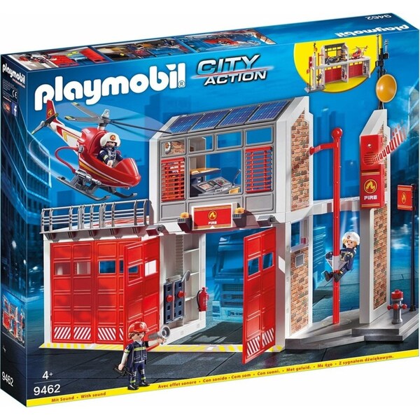 Playmobil Fire Station Set Kids/Childrens Interactive Play Fun Toy Playset 4+