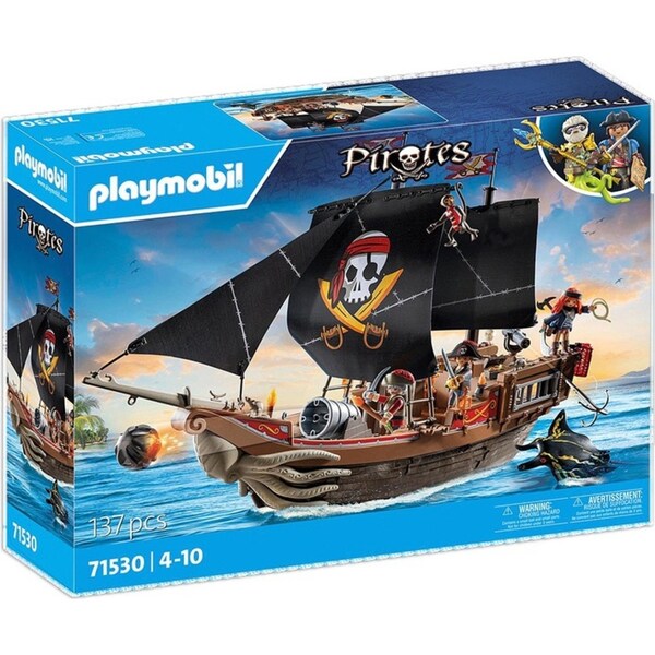 Playmobil Large Pirate Ship Kids/Childrens Interactive Play Fun Toy Playset 4+