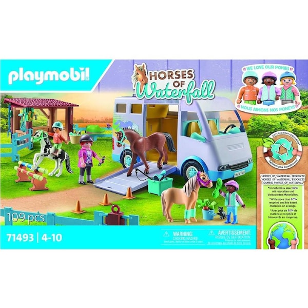 Playmobil Mobile Horse Riding School Kids/Childrens Play Fun Toy Playset 4+