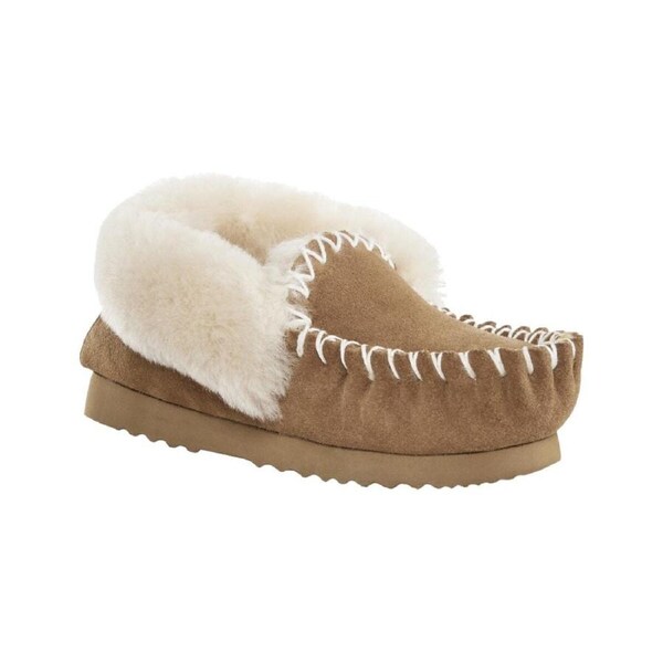 UGG Outback Premium Sheepskin Moccasin Slipper (Chestnut, Size 12M/13W US)