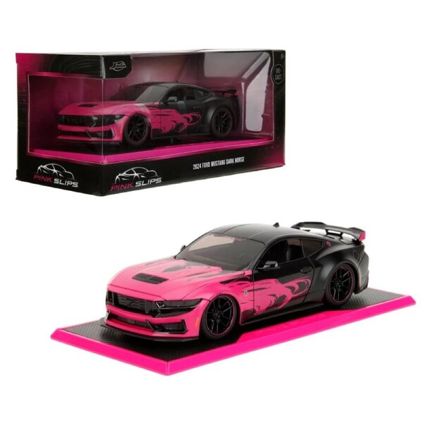 Pink Slips 2024 Ford Mustang Dark Horse 1:24 Scale Diecast Vehicle