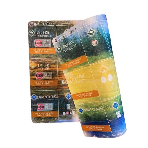 Double-Sided Natural Rubber Playmat for Wingspan