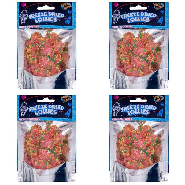 4x Heebie Jeebies 20g Freeze Dried Nerds Gummy Clusters Confectionery Mini Pack