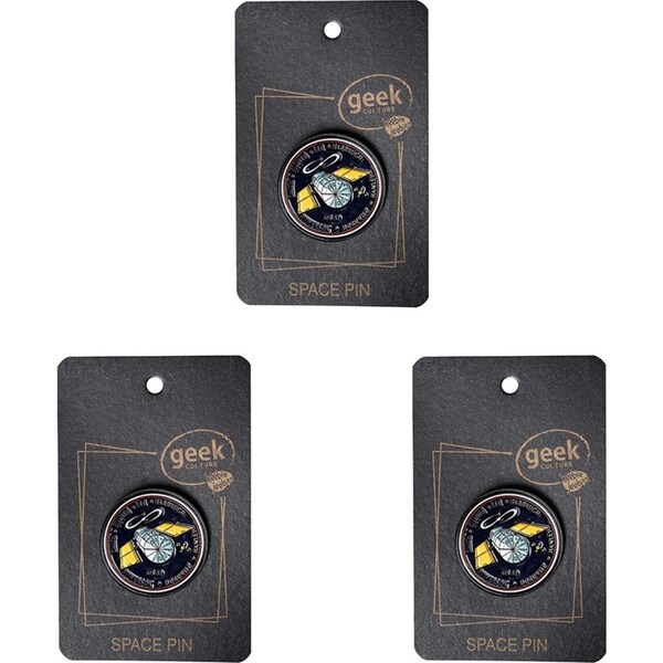 3x Geek Culture Space Enamel Pin Button Badge/Brooch Patch RND Jewellery Hubble