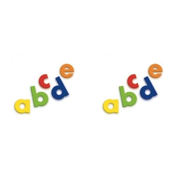 2x 48pc Quercetti Refill Magnetic Lower Case Letter Set Kids Ecucational Toy 4y+