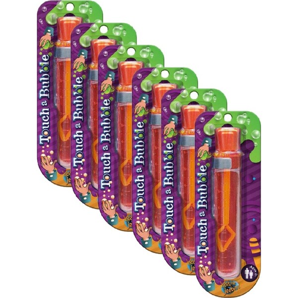 6x Heebie Jeebies Pocket Money Science Touch Bubbles Experiment Toy Assorted 3+