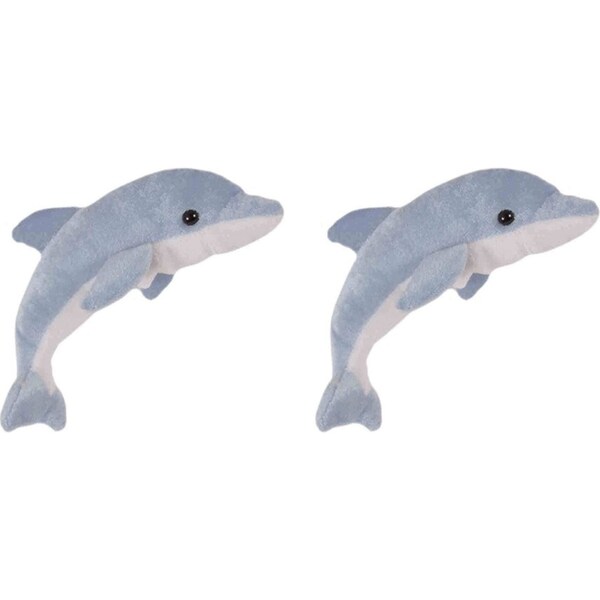 2x The Puppet Company Dolphin Finger Puppets 13cm Play Toy Grey Kids/Child 12m+