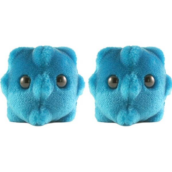 2x Giant Microbes Cold Infection Human Biology Plush Cuddle Stuffed Toy Blue