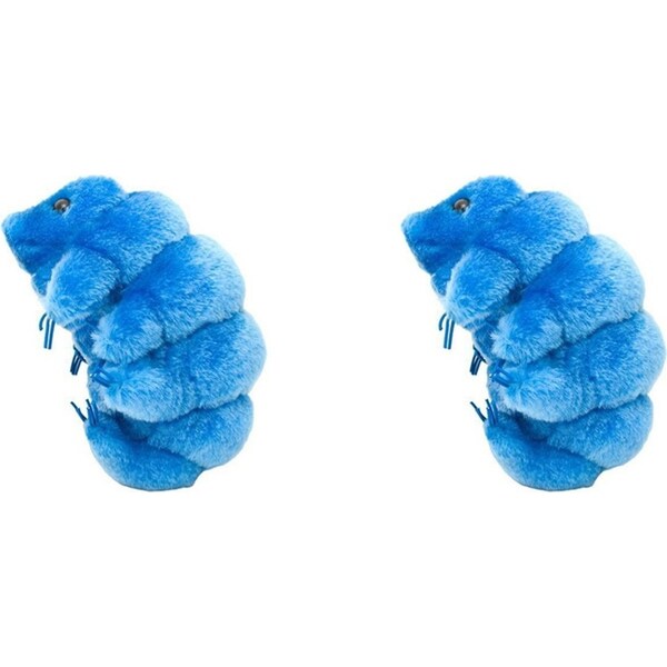 2x Giant Microbe Waterbear Tardigrade Human Biology Soft Plush Stuffed Toy BLU