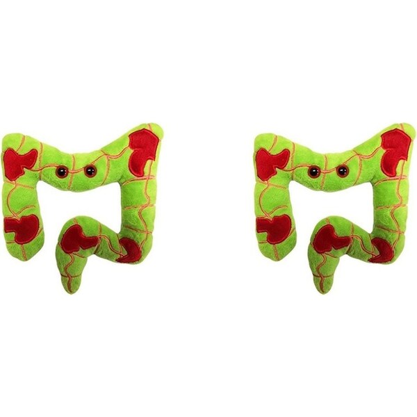 2x Giant Microbes Crohn's Disease & Colitis Human Biology Plush Stuffed Toy