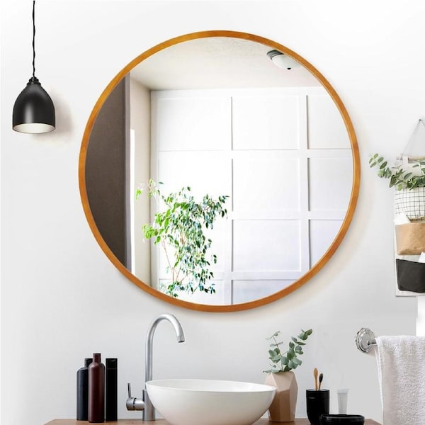 1 Set 80cm Embellir Wall Mirror Wooden Makeup Mirror