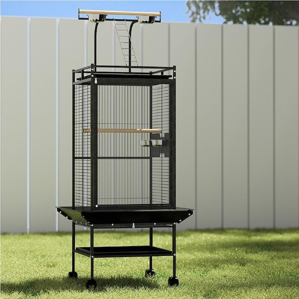155cm i.Pet Bird Cage Large Parrot Aviary Stand-Alone Budgie Wheels Castor