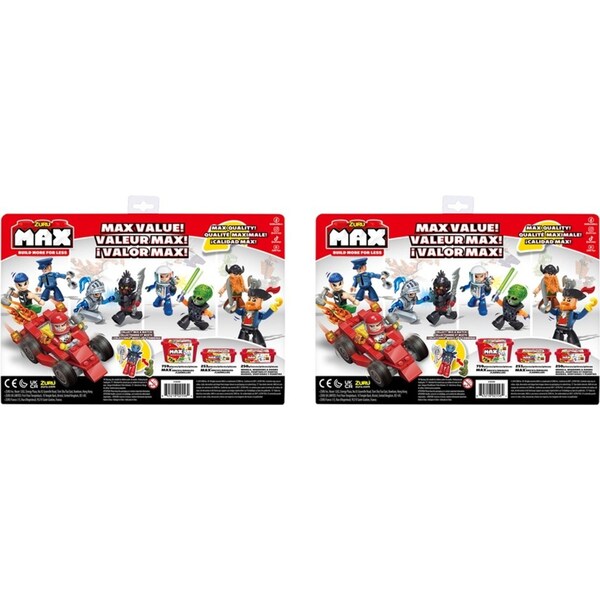 2x 15pc Zuru Max Build Construction Figurine Pack Kids Interactive Figure 3y+