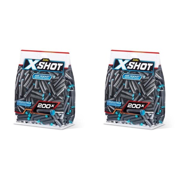 2x 200pc Zuru Xshot Elite Dart Refills Kids/Children Outdoor Interactive Toy 8y+