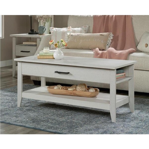 Sauder Summit Station Lift Top Coffee Table Glacier Oak