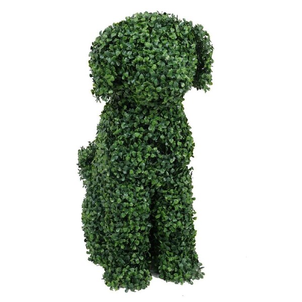 Artificial Boxwood Topiary Dog 60cm UV Resistant