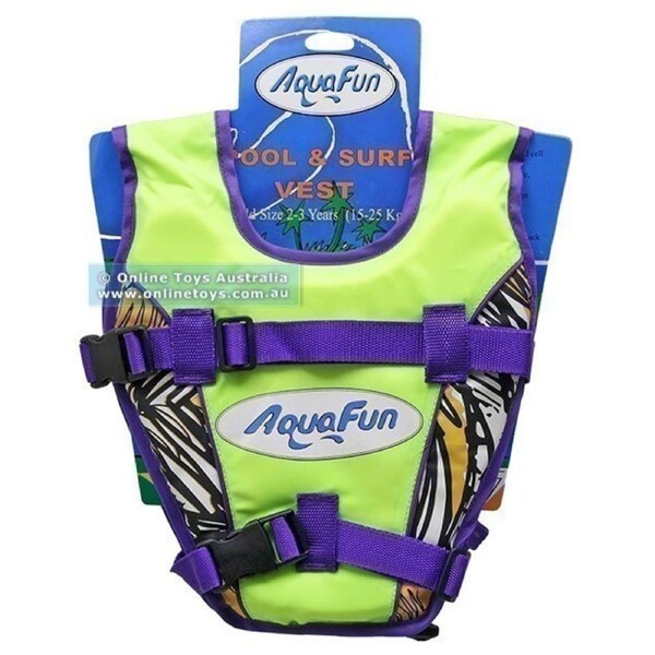 Aqua Fun - Pool and Surf Vest - 2 to 3 Years - Yellow