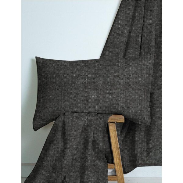 M Home French Linen Grey Marle Standard Pillowcase Pair