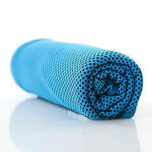 Fitness Gym Sports Outdoor Instant Cooling Towel - 2x LightBlue