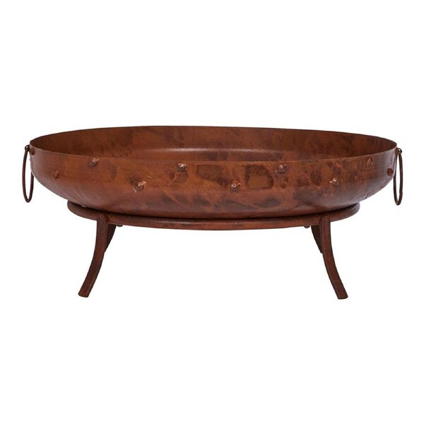 Glow Mini Kali 58cm Diameter Fire Pit in Rust
