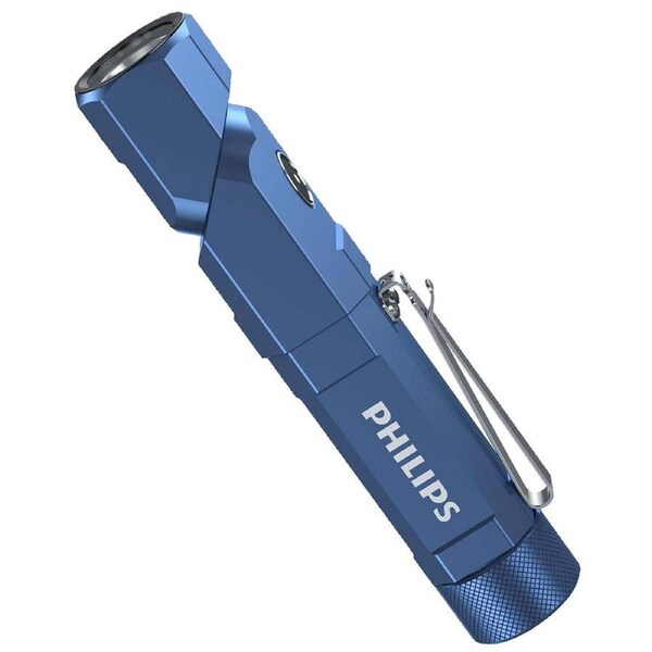 Philips SFL5806B Rechargable 1000LM 2200mAh Compact Flashlight Torch Blue