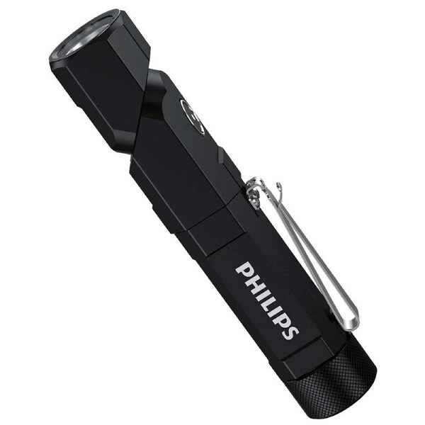 Philips SFL5806BL Rechargable 1000LM 2200mAh Compact Flashlight Torch Black