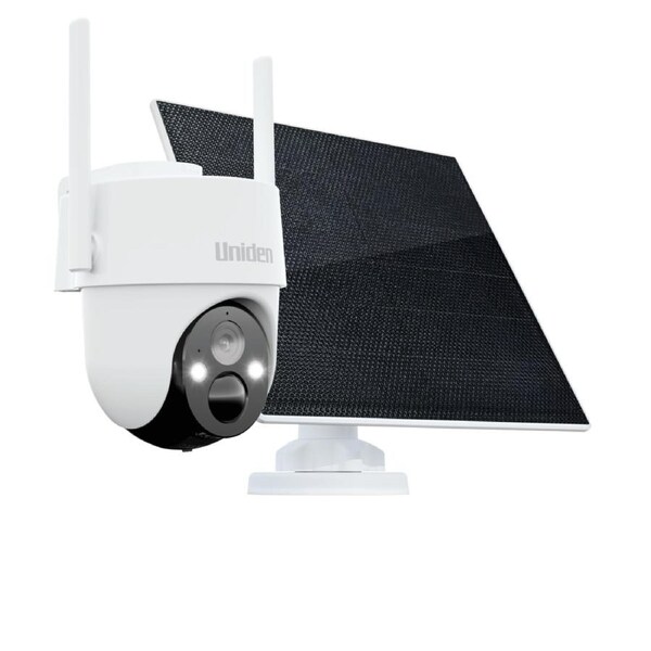 Uniden 4G Cellular 2K Super HD Outdoor Pan & Tilt Camera Kit Including Solar