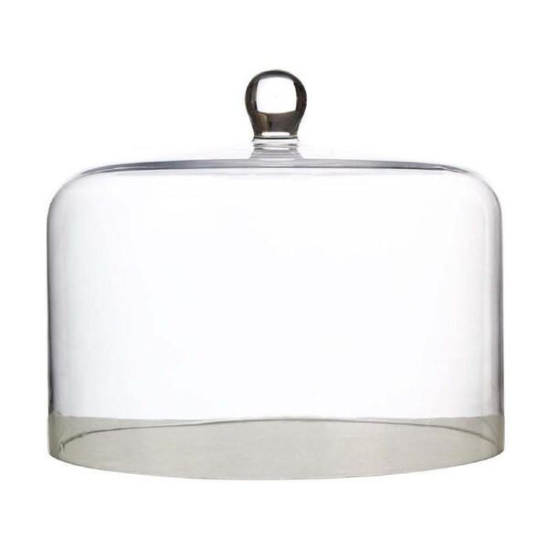 Maxwell & Williams Diamante Straight Sided Glass Cake Dome Cover 26x20cm Clear
