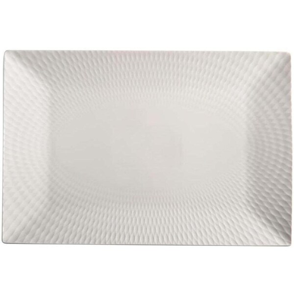 Maxwell & Williams White Basics Diamonds Rectangular Platter 36x25cm Porcelain