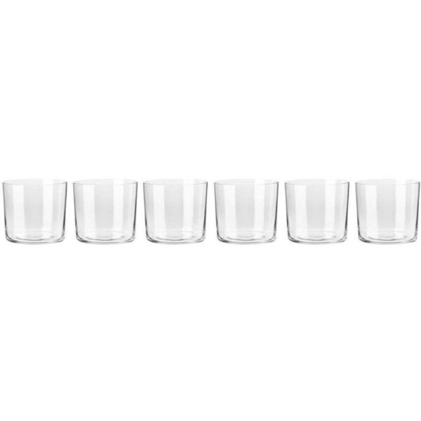 6pc Krosno Harmony 350ml Tumbler Glass Juice/Spirits/Liquor Drink Cup Set Clear