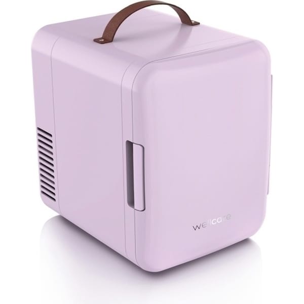 Wellcare Mini Heating/Cooling Cosmetic/Make-Up Fridge 48W 4L 26x26x21cm Pink