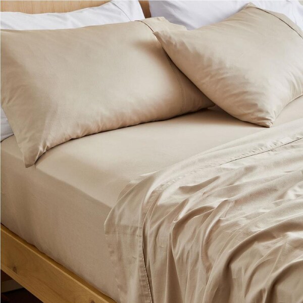 MyHouse Egyptian Cotton Sheet Set - Natural - Double