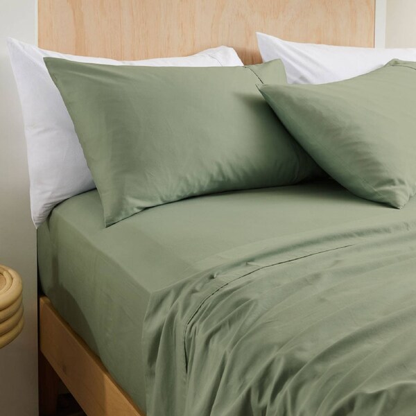 MyHouse Egyptian Cotton Sheet Set - Green Tea - King Single