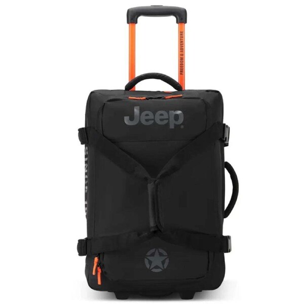 Jeep 55 cm 2-Wheel Rolling Duffle Bag - Black (JS005A)