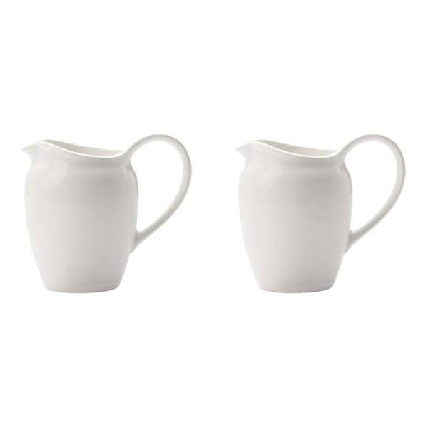 2x Maxwell & Williams White Basics Porcelain 750ml Jug Pitcher Water Container