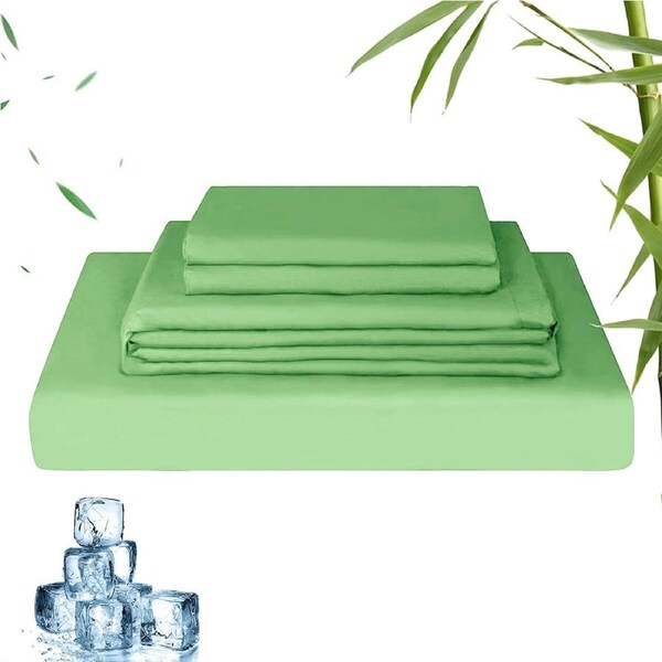 LINENOVA 2000TC Hiqh Quality Bamboo Blend Sheet Set - Avocado - Size Queen