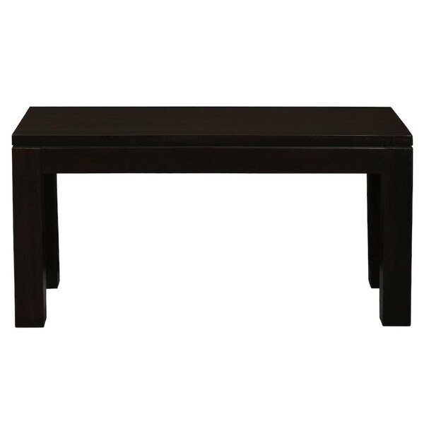 Amsterdam Solid Mahogany Timber Bench 90 x 35 cm - Chocolate