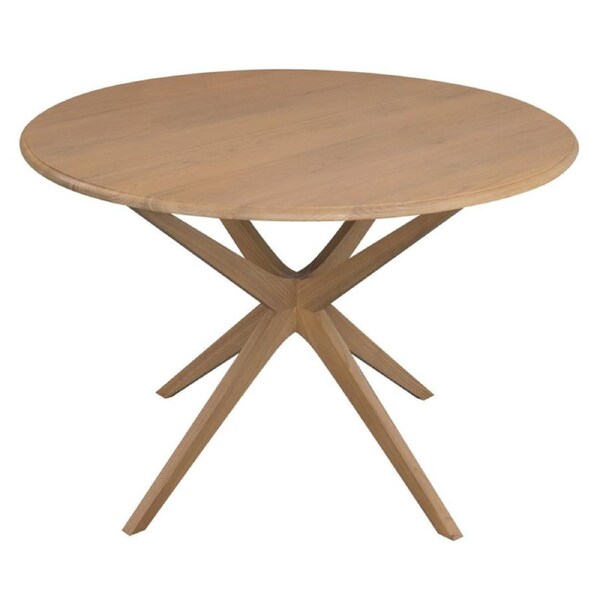 Dion Solid Oak Round Dining Table - Natural