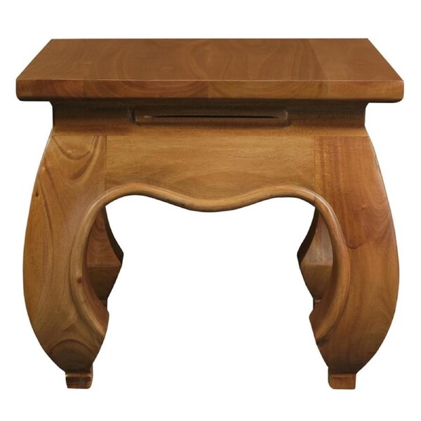 Dynasty Lamp Table - Light Pecan