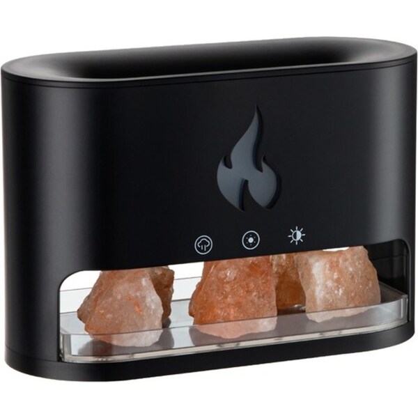 Ultrasonic Aromatherapy Oil Diffuser Aroma Air Humidifier Purifier LED Light Black