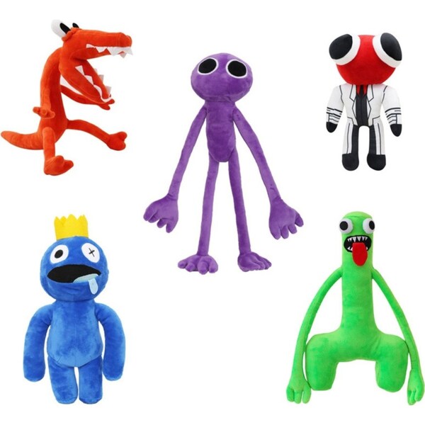 Catzon 5Pcs Set Rainbow Friends Plush Toy Game Character Doll Monster Animal Toy