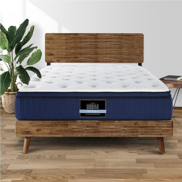 Giselle Bedding Mattress Bed Pocket Spring Cool Gel Memory Foam 7 Zone Double